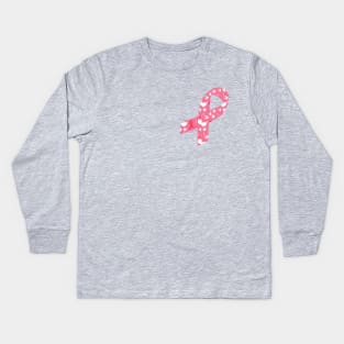 pink october Kids Long Sleeve T-Shirt